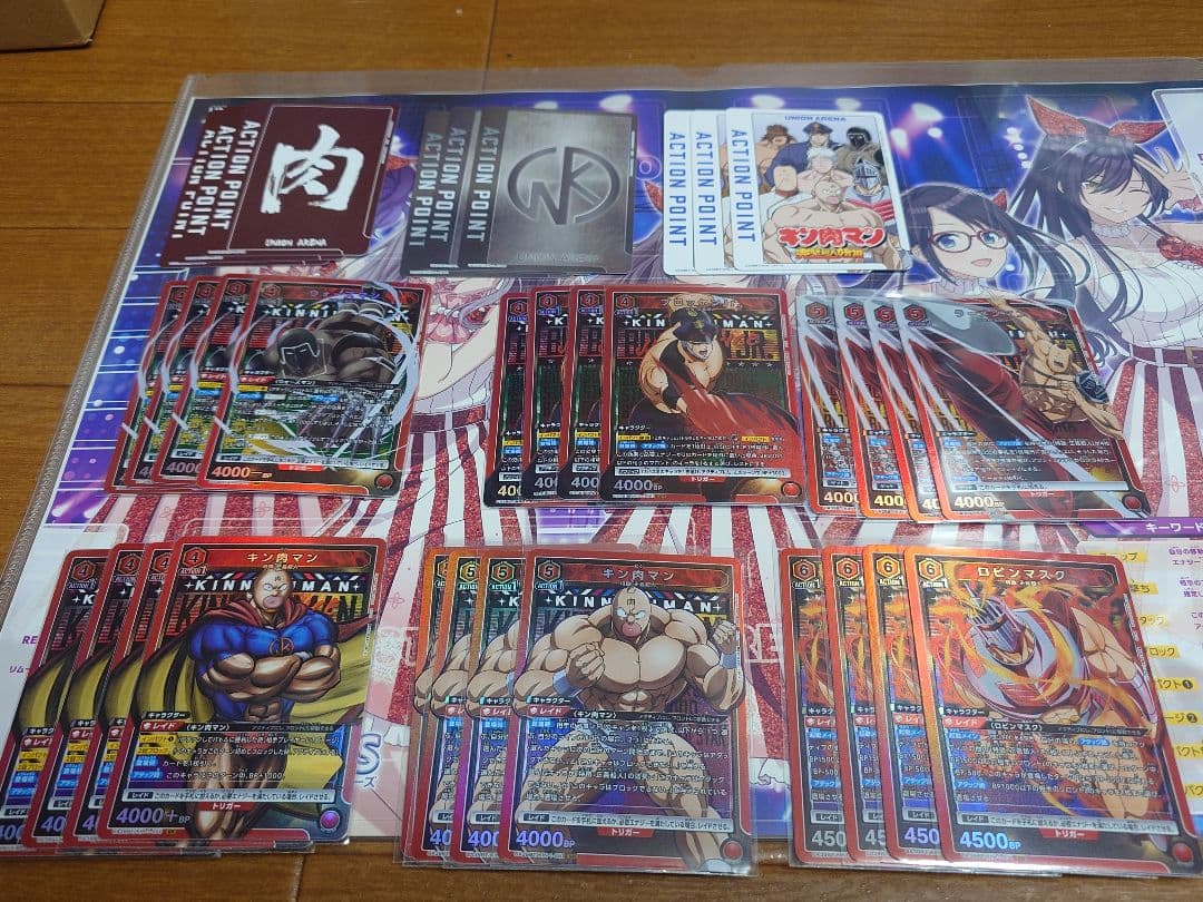 ユニオンアリーナキン肉マン完璧超人始祖編赤正義超人アイドル超人カードセット