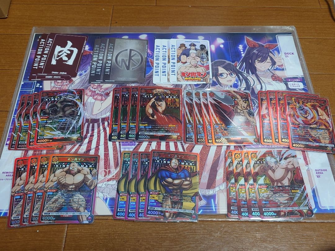 ユニオンアリーナキン肉マン完璧超人始祖編赤正義超人アイドル超人カードセット