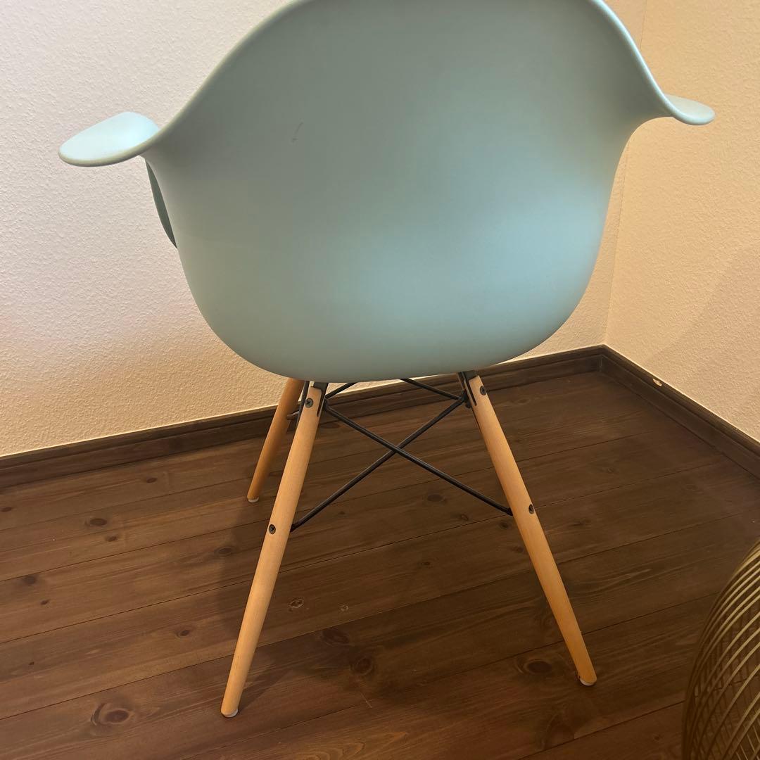 美品ハーマンミラー イームズ プラスチック シェル アーム チェア DAWライム