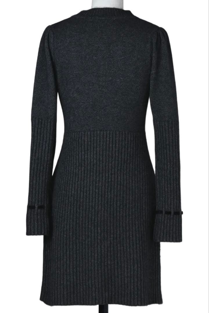 ワンピース Herlipto Moor Argyle Ribbon Knit Dress M