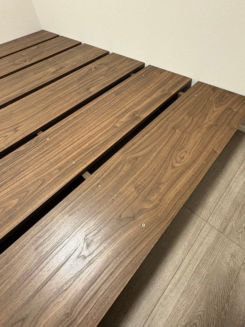 LOWYA ロウヤ ベッド ベッドフレーム　ダブル　すのこベッド