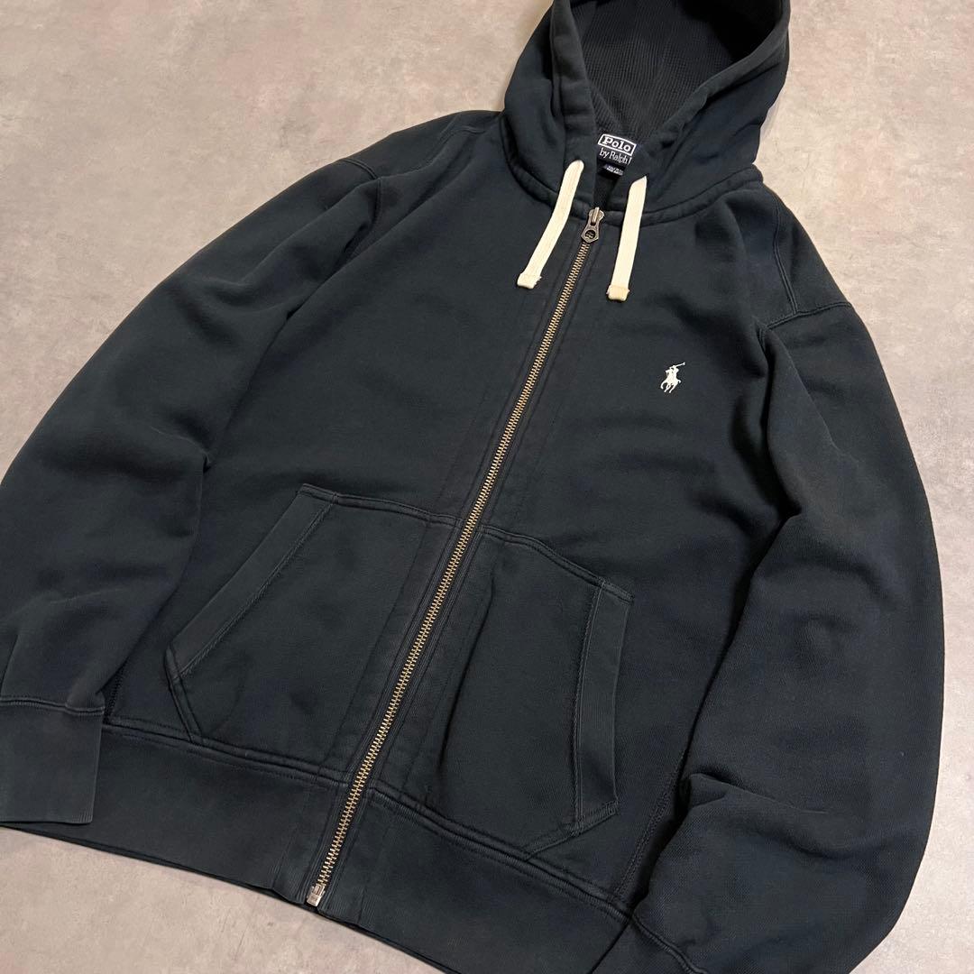 トップス Ralph Lauren 90s zip-up parker BLACK