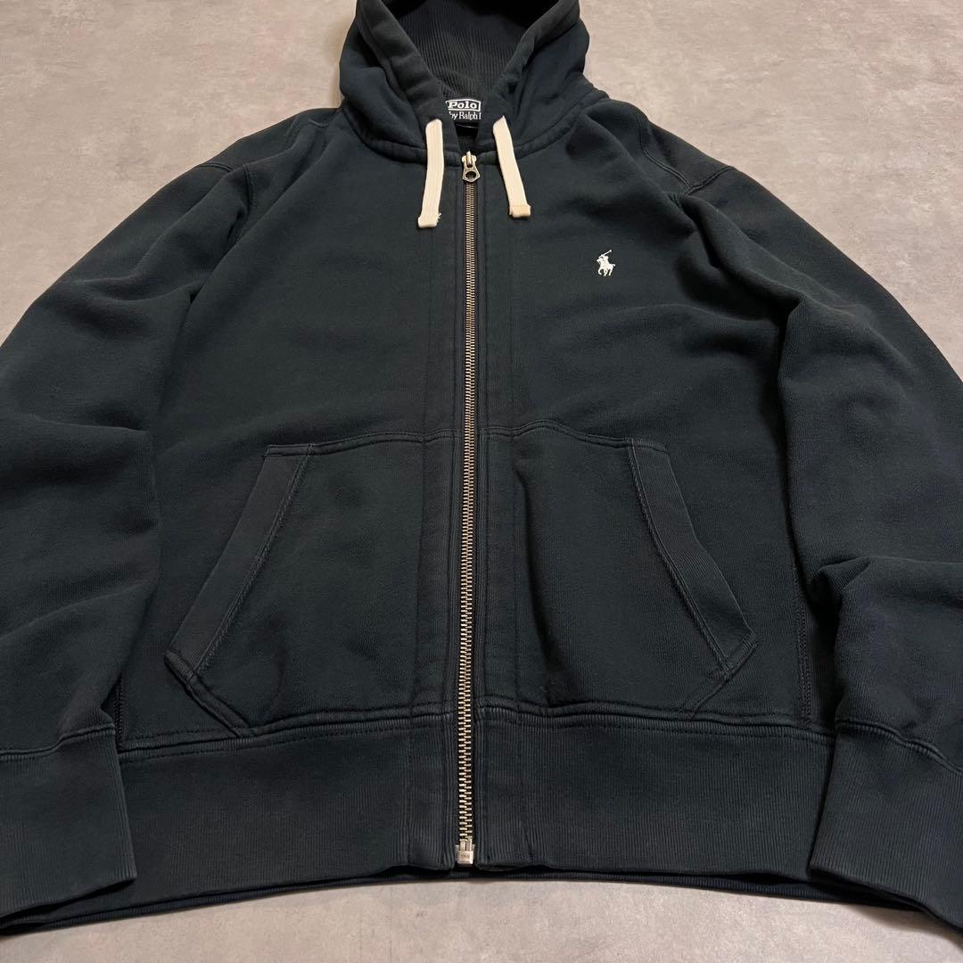 トップス Ralph Lauren 90s zip-up parker BLACK
