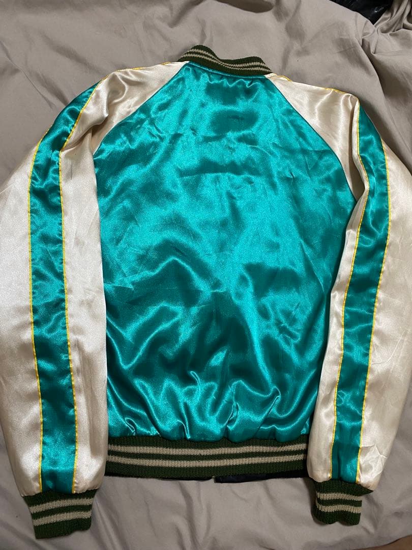 BEAMS 美品 ２面用 日本限定 龍 スカジャン unisex サテン