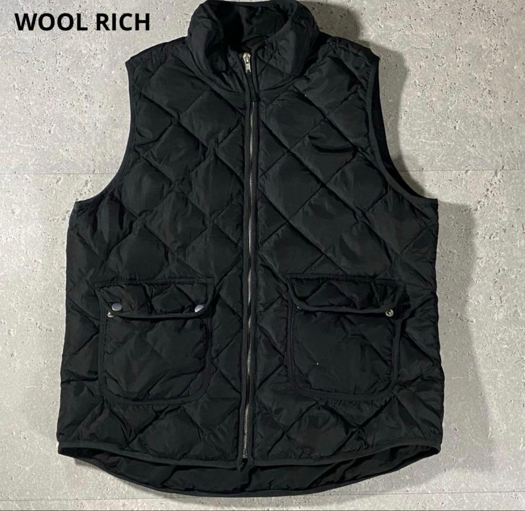 WOOL RICH ウールリッチ ダウンベスト 無地 ノームコア Y2K 黒
