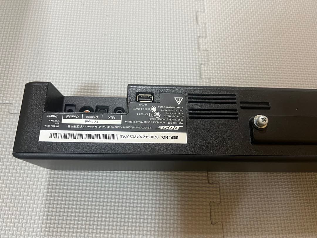 Bose solo 5 tv sound system スピーカー