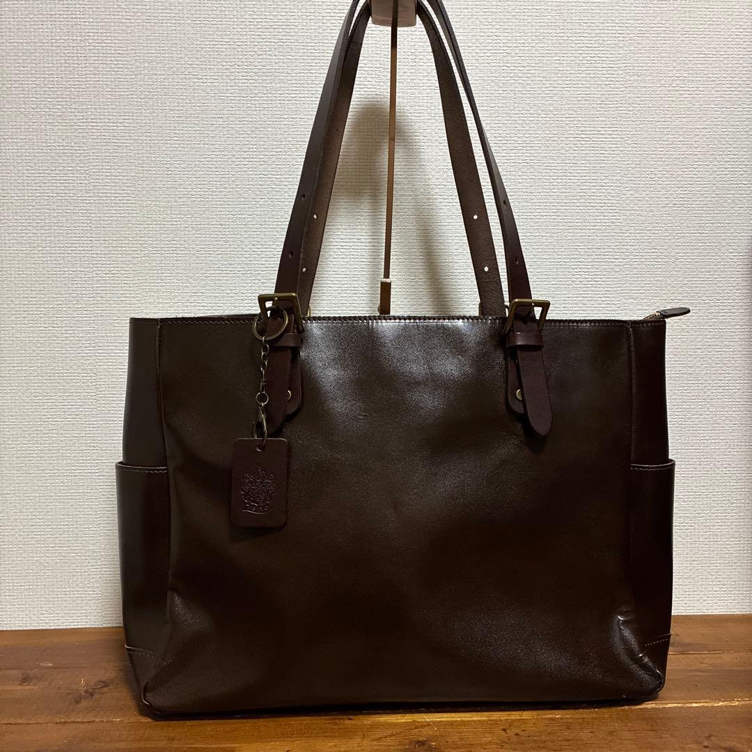 【美品】zeha ツェハ　本革　A4収納 肩掛け可　トートバッグ　ビジネスバッグ