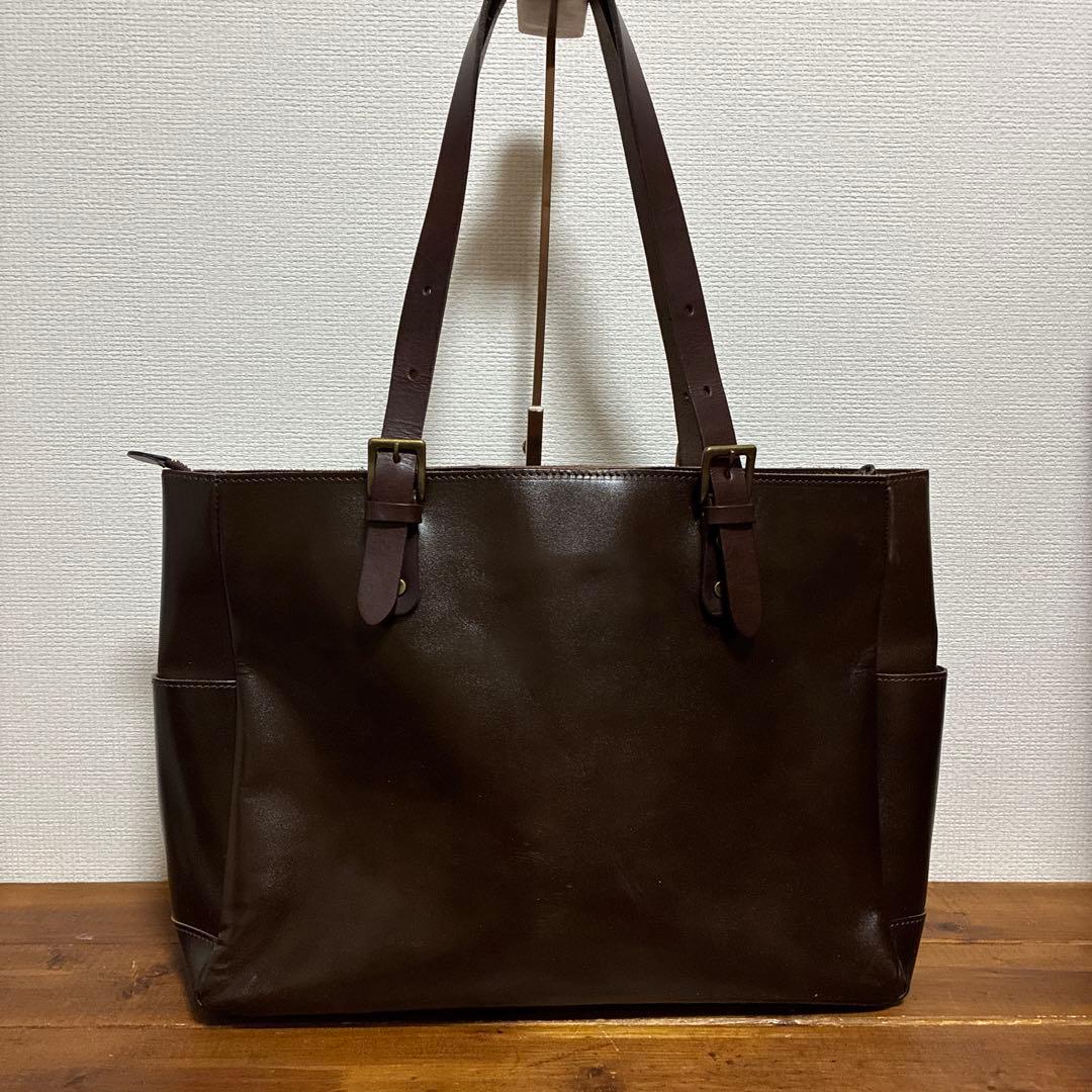 【美品】zeha ツェハ　本革　A4収納 肩掛け可　トートバッグ　ビジネスバッグ
