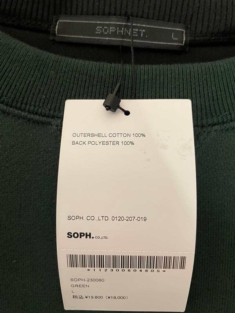 トップス SOPHNET. SWITCHING COLOR CREWNECK SWEAT