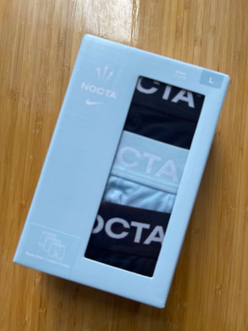 NIKE x NOCTAボクサーブリーフ3枚セット 未開封新品 L/箱ダメージ有