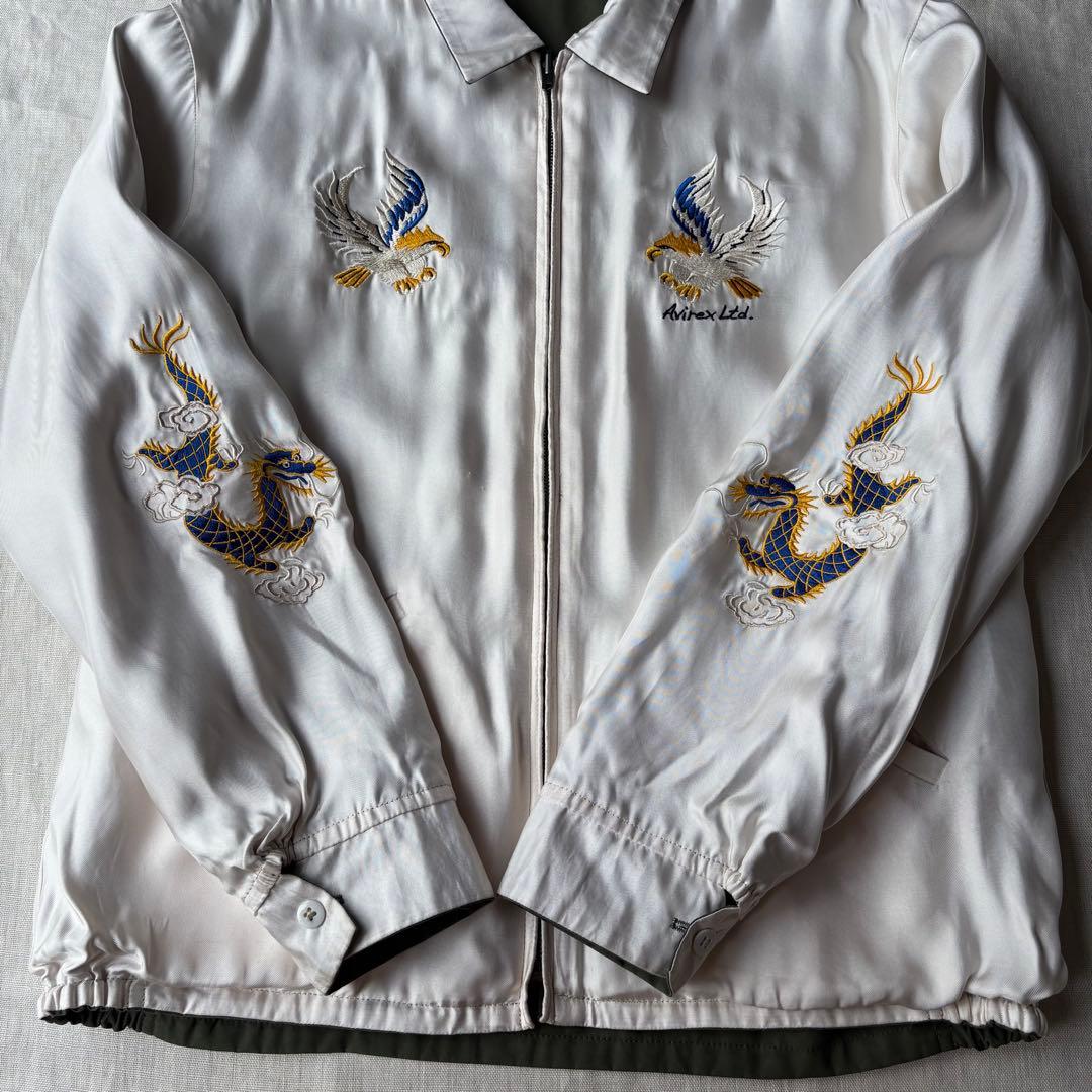 美品 AVIREX アヴィレックス リバーシブル スーべニアジャケット XL