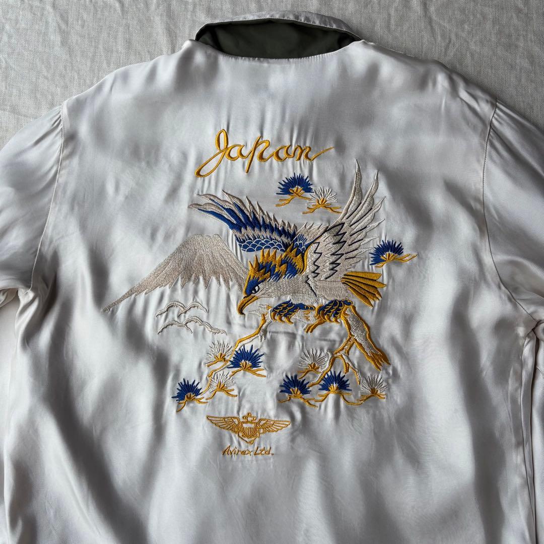 美品 AVIREX アヴィレックス リバーシブル スーべニアジャケット XL