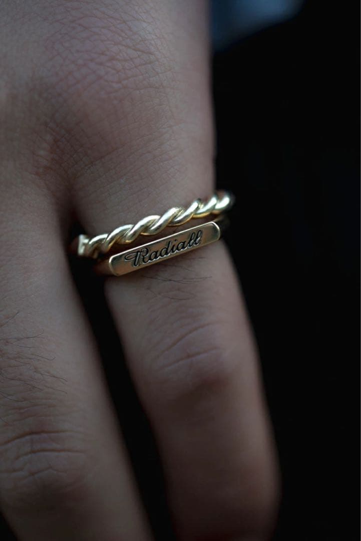 RADIALL TWIST - PINKY RING 9号