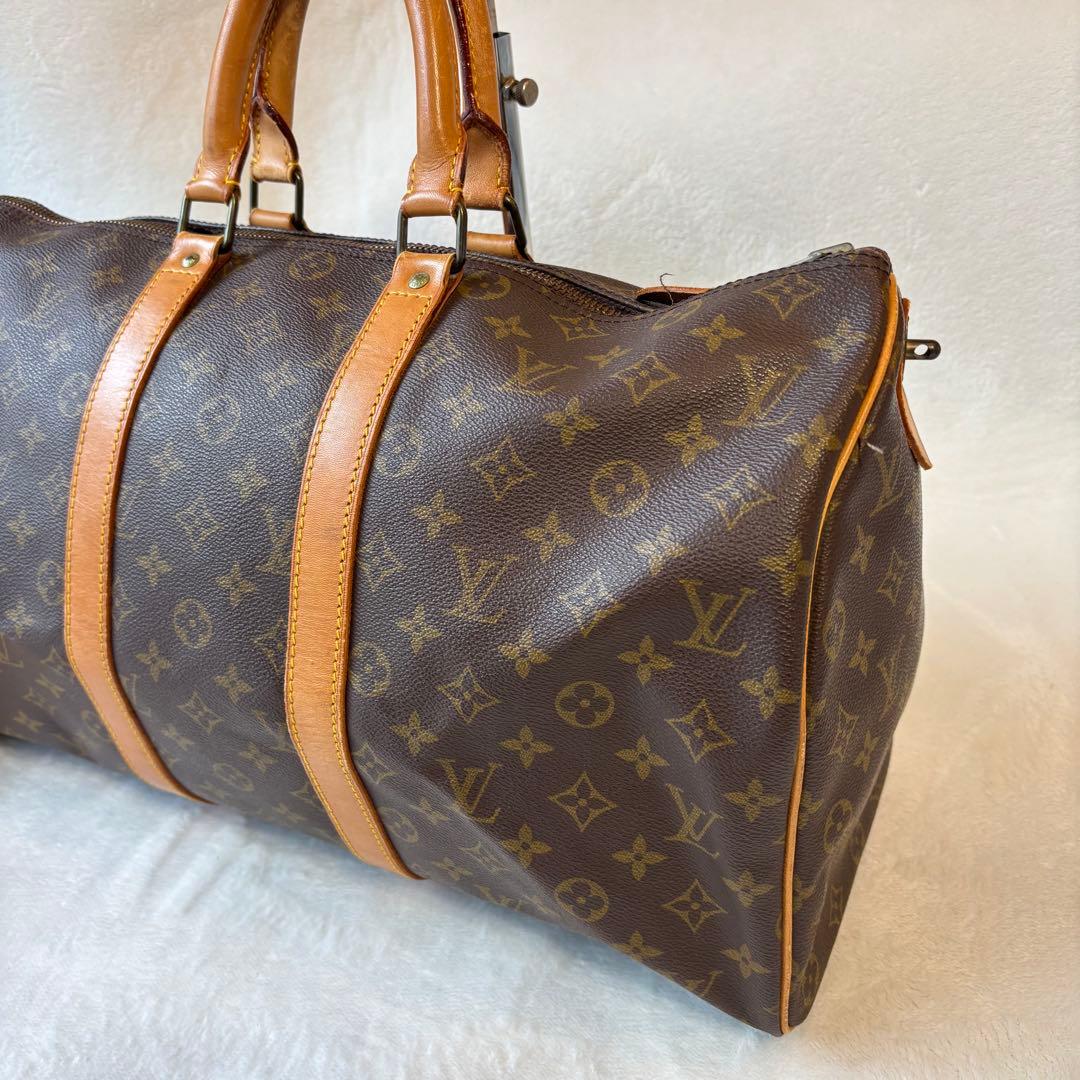 【希少✨】ルイヴィトン　ボストンバッグ　キーポル45レザー　モノグラム