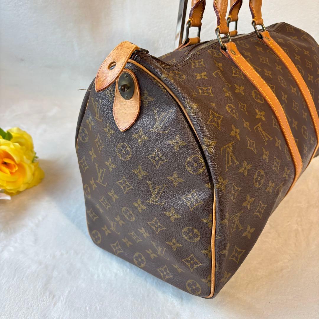 【希少✨】ルイヴィトン　ボストンバッグ　キーポル45レザー　モノグラム