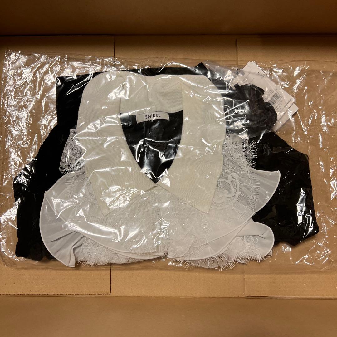 Sustainableレイヤードラッフルニットプルオーバー