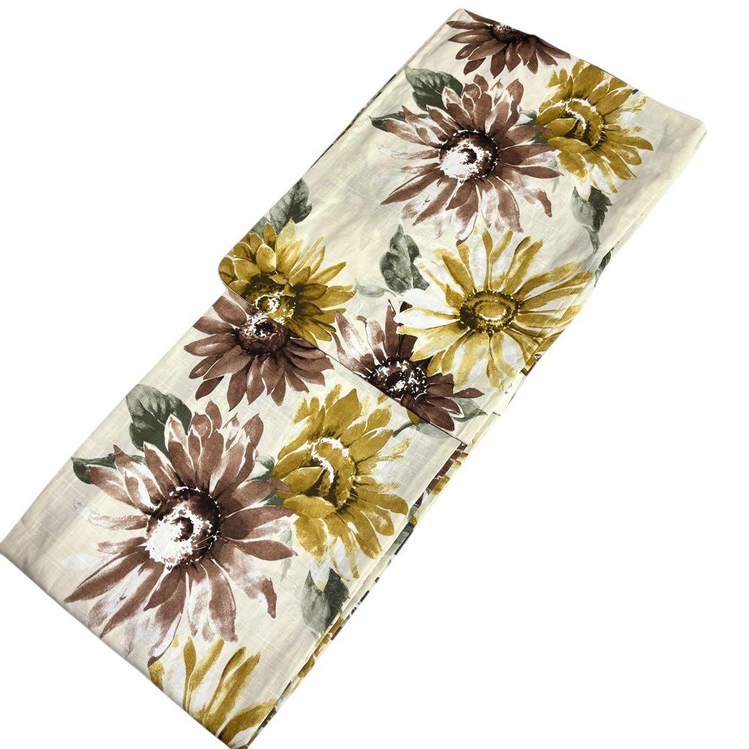 ゆかた　お仕立て上がり　プレタ　ひまわり　綿