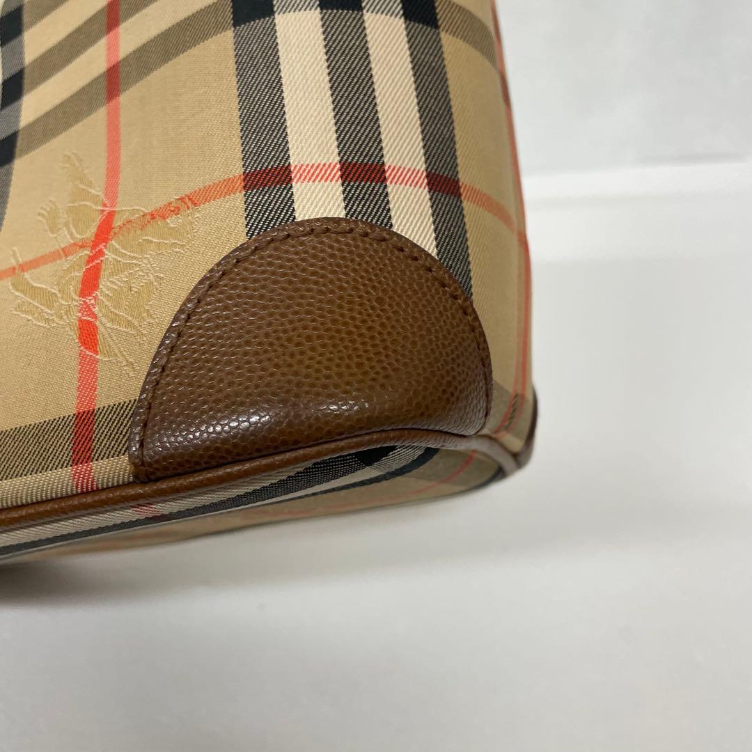 バーバリー ハンドバッグ ノバチェック シャドーホース キャンバス　トートバッグ