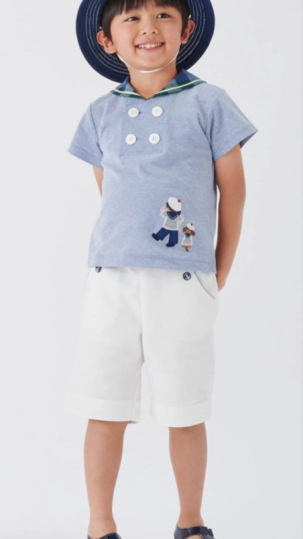 ファミリア　男の子　女の子　セーラーTシャツ120