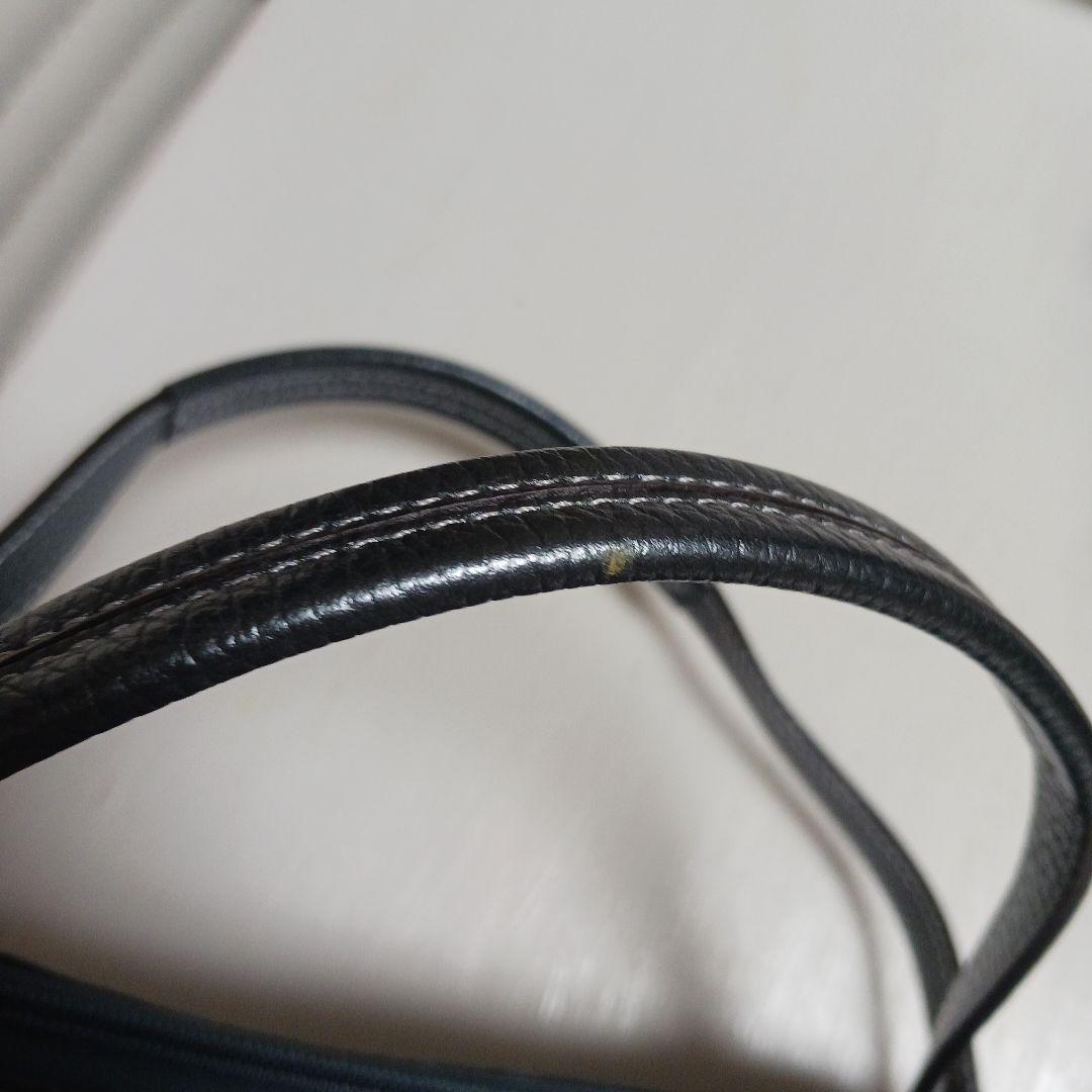 2458　ペレボルサ　ボストンバッグ　ネイビー　極美品