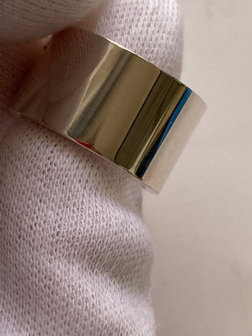 美品GUCCI グッチＧワイドリング １０号