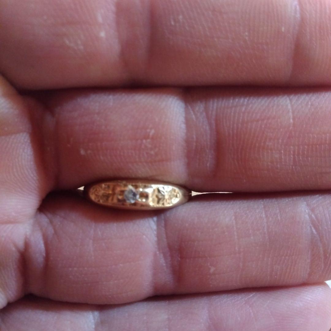 こ*う様 ダイヤモンド付き金の指輪