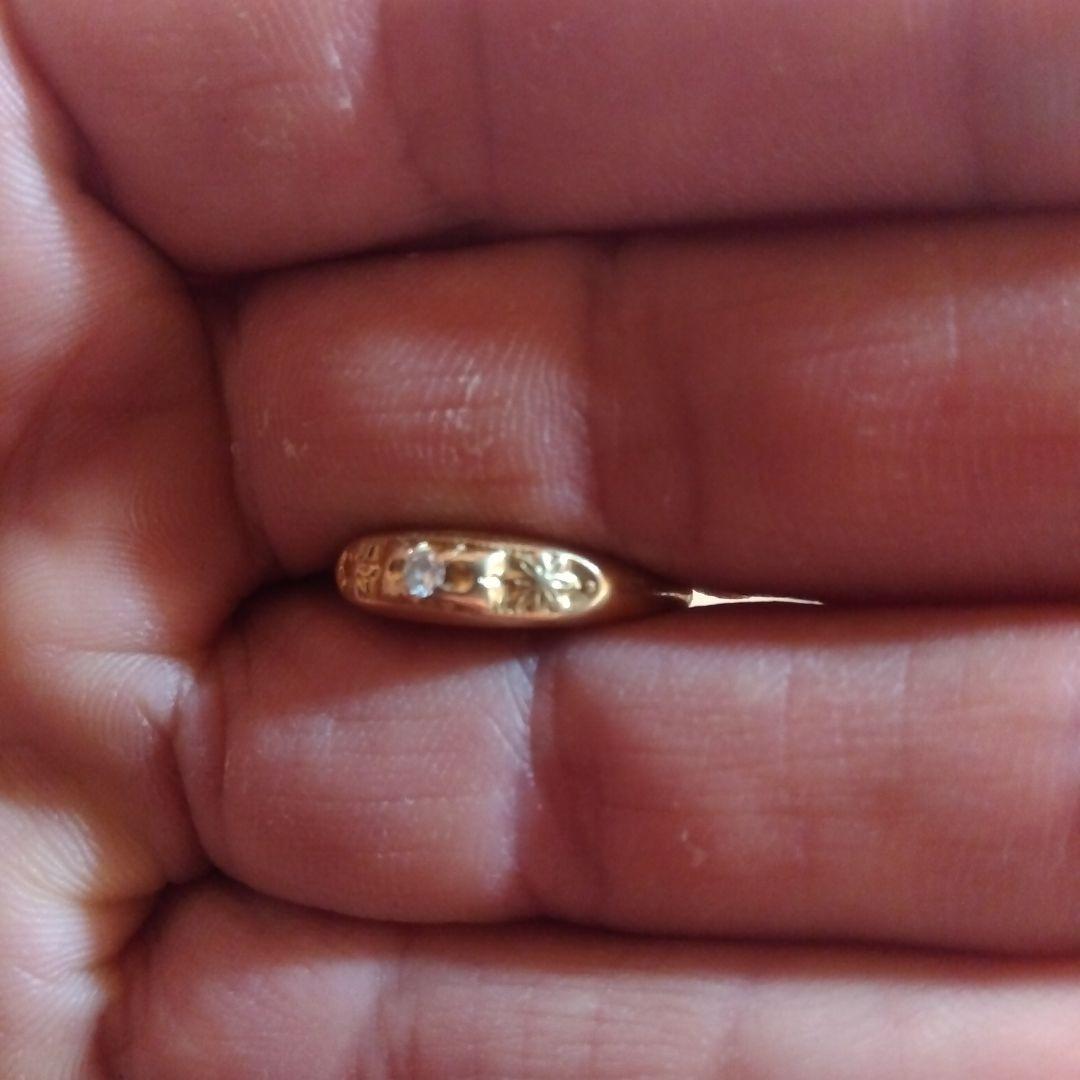 こ*う様 ダイヤモンド付き金の指輪