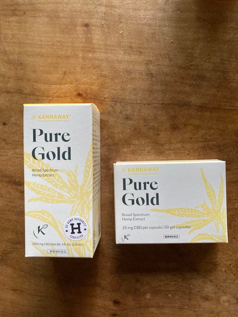 KANNAWAY Pure Gold 2000mg CBD & カプセル