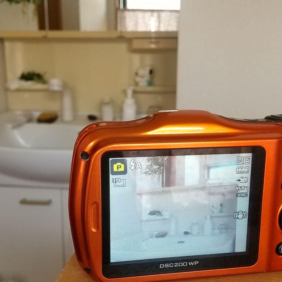防水コンパクトデジタルカメラ KenKo DSC200WP オレンジ 本体
