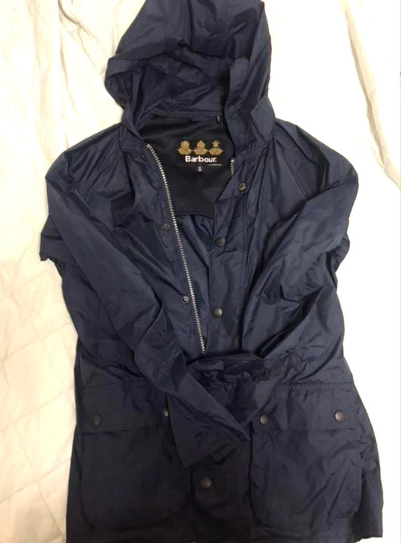 Barbour フーデッド ビデイルSL ナイロン ネイビー 36