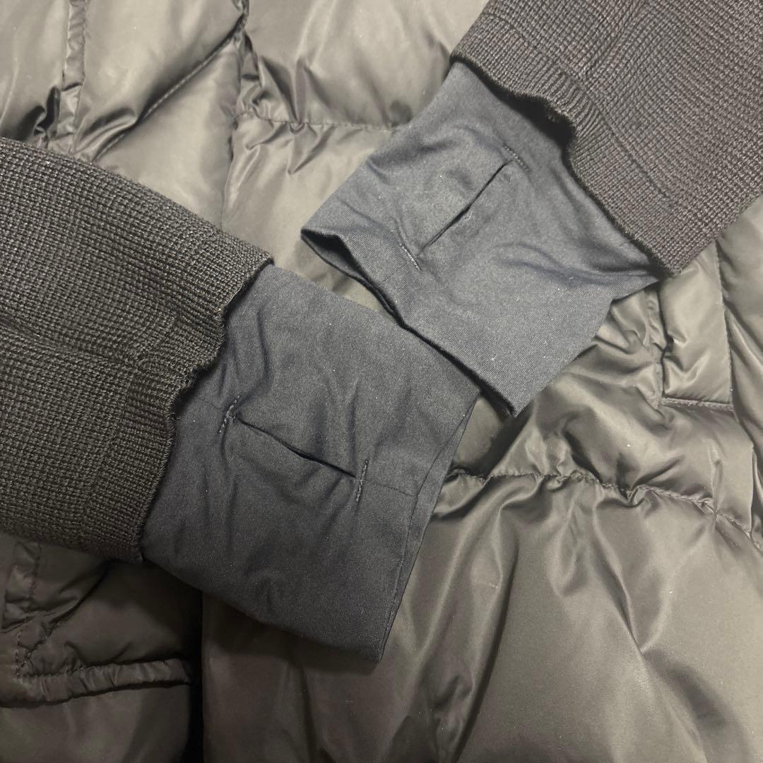 【希少】MONCLER モンクレール 切り替えダウンジャケット ブラック M