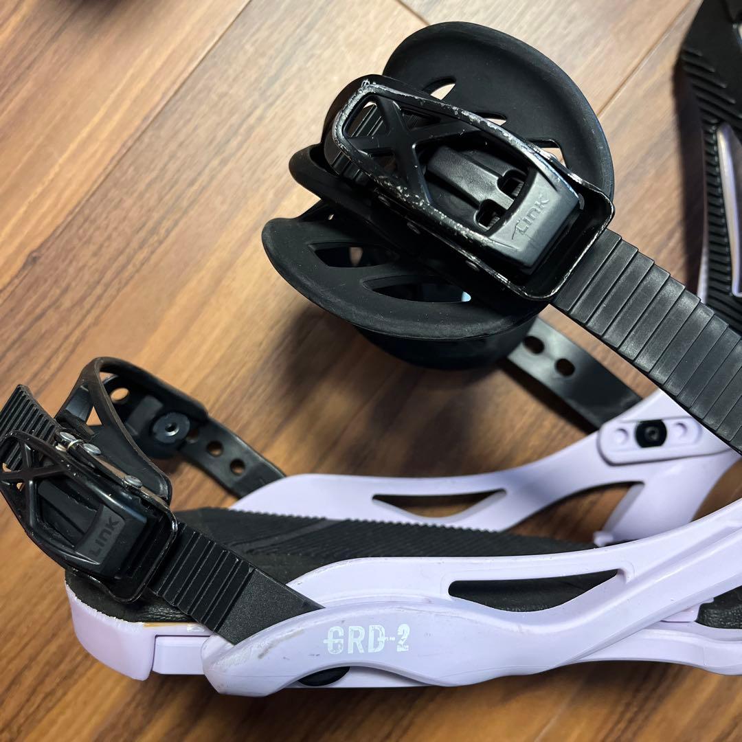 スノーボード　ビンディング　LINK パープル