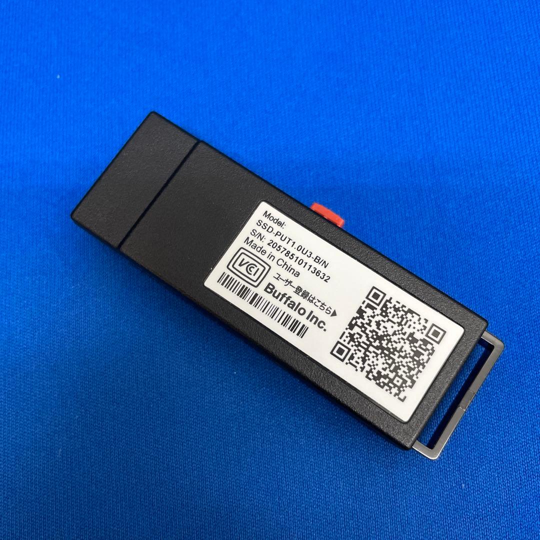 BUFFALO ポータブルSSD 1TB　SSD-PUT1.0U3-B/N