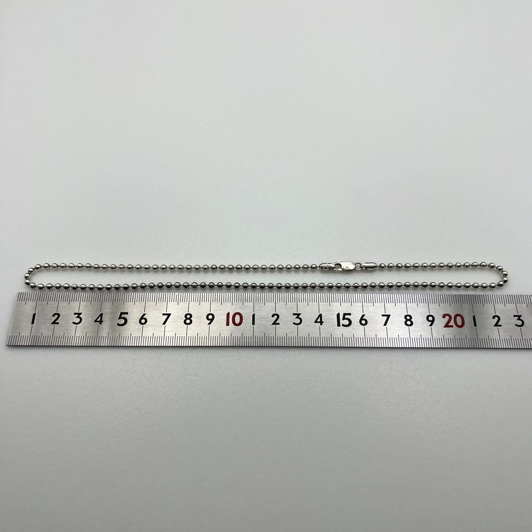 シルバー925 ボールチェーン ネックレス 45cm 3mm