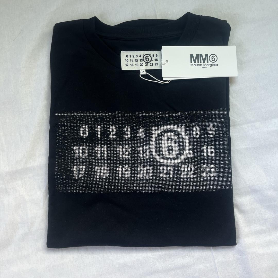 【即日発送】MM6 キッズ M カレンダー ロゴ ブラック 大人もOK★