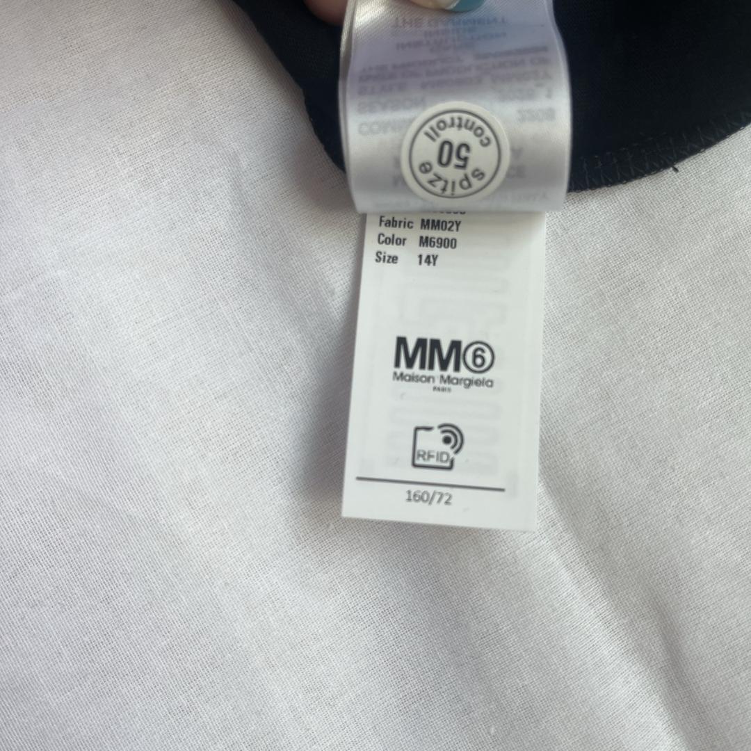 【即日発送】MM6 キッズ M カレンダー ロゴ ブラック 大人もOK★