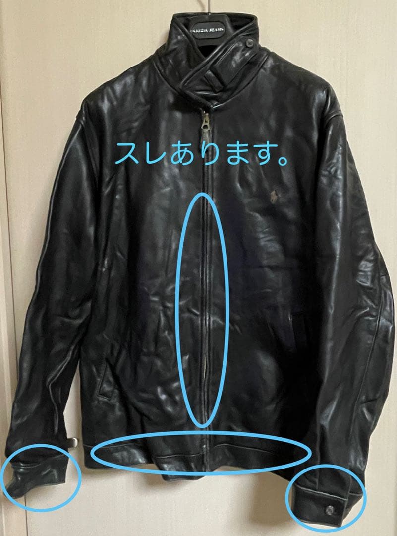 Polo by Ralph Lauren レザージャケット　LL ブラック