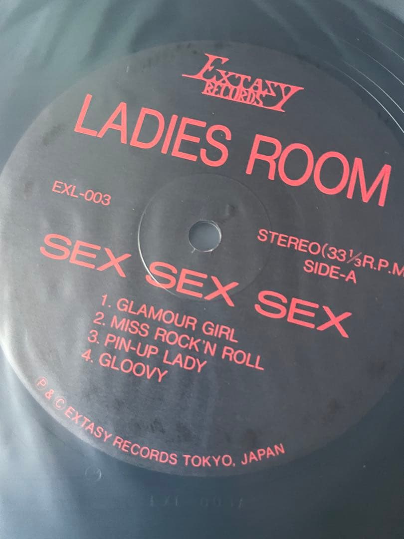 【特典付レアLP】LADIESROOM「SEX SEX SEX」ポスター冊子付