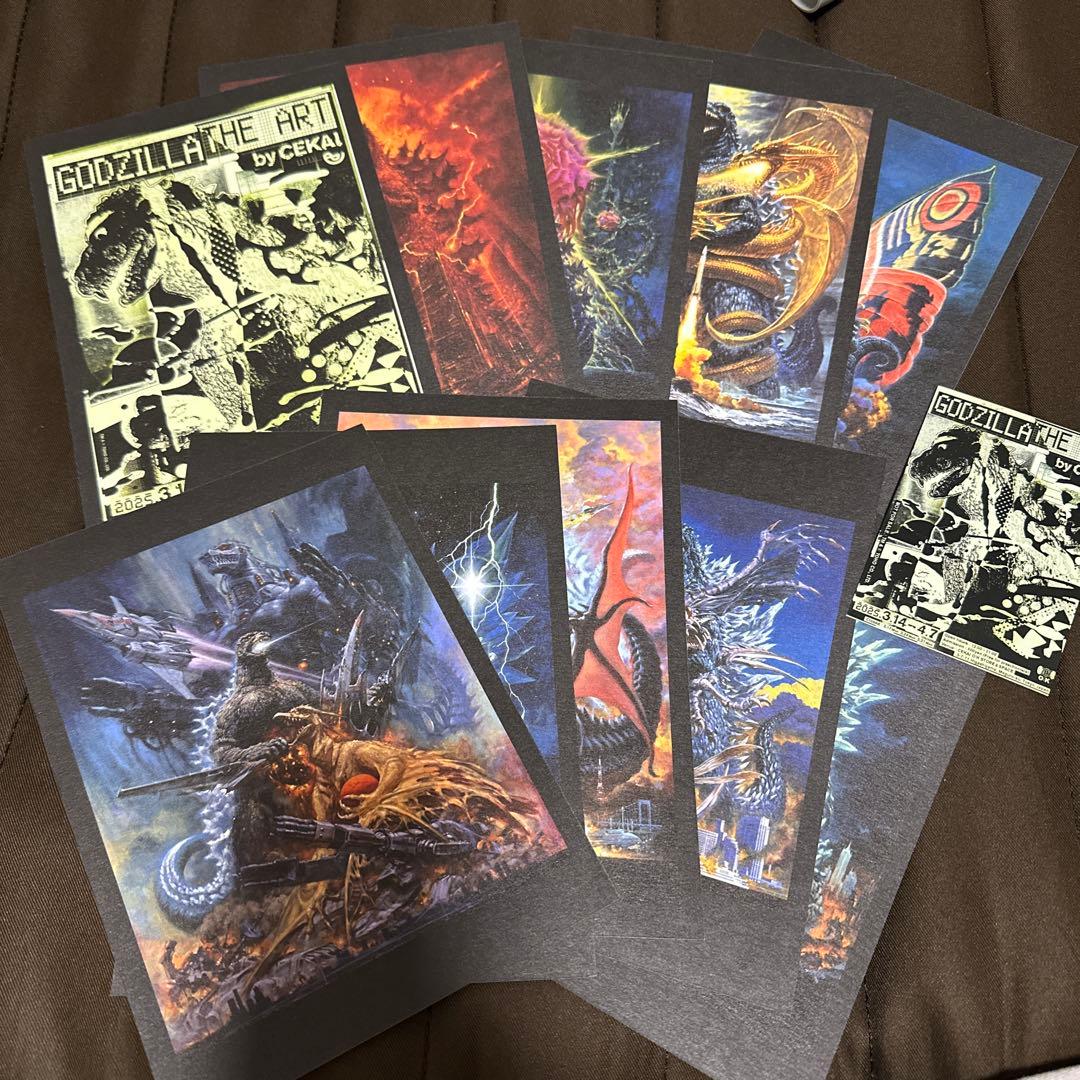 GODZILLA THE ART by CEKAI 10枚セット　おまけ付き
