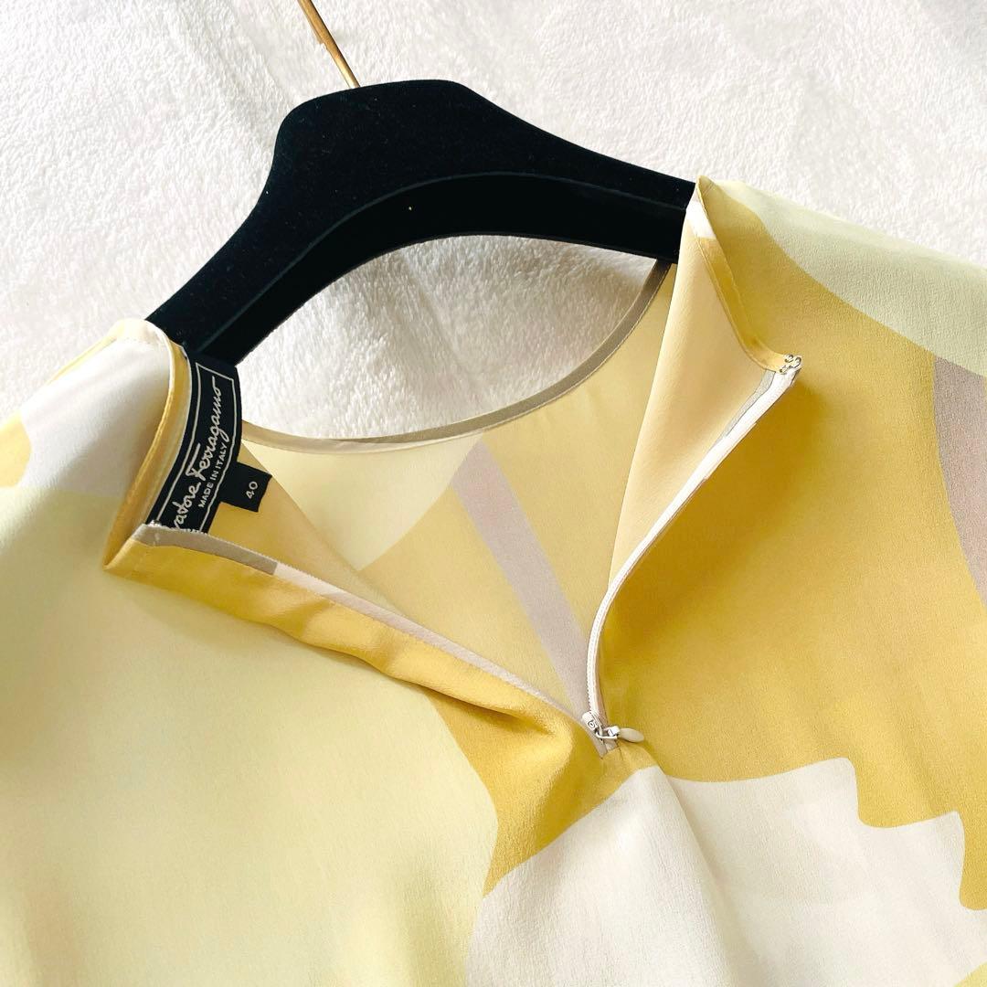 希少⭐︎Salvatore Ferragamo シルク100% ワンピースドレス