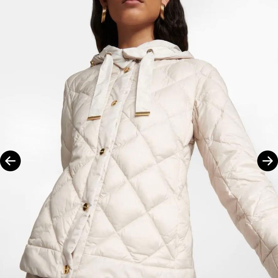 ♡MaxMara♡ リソフトリバーシブルダウンジャケット アイボリー