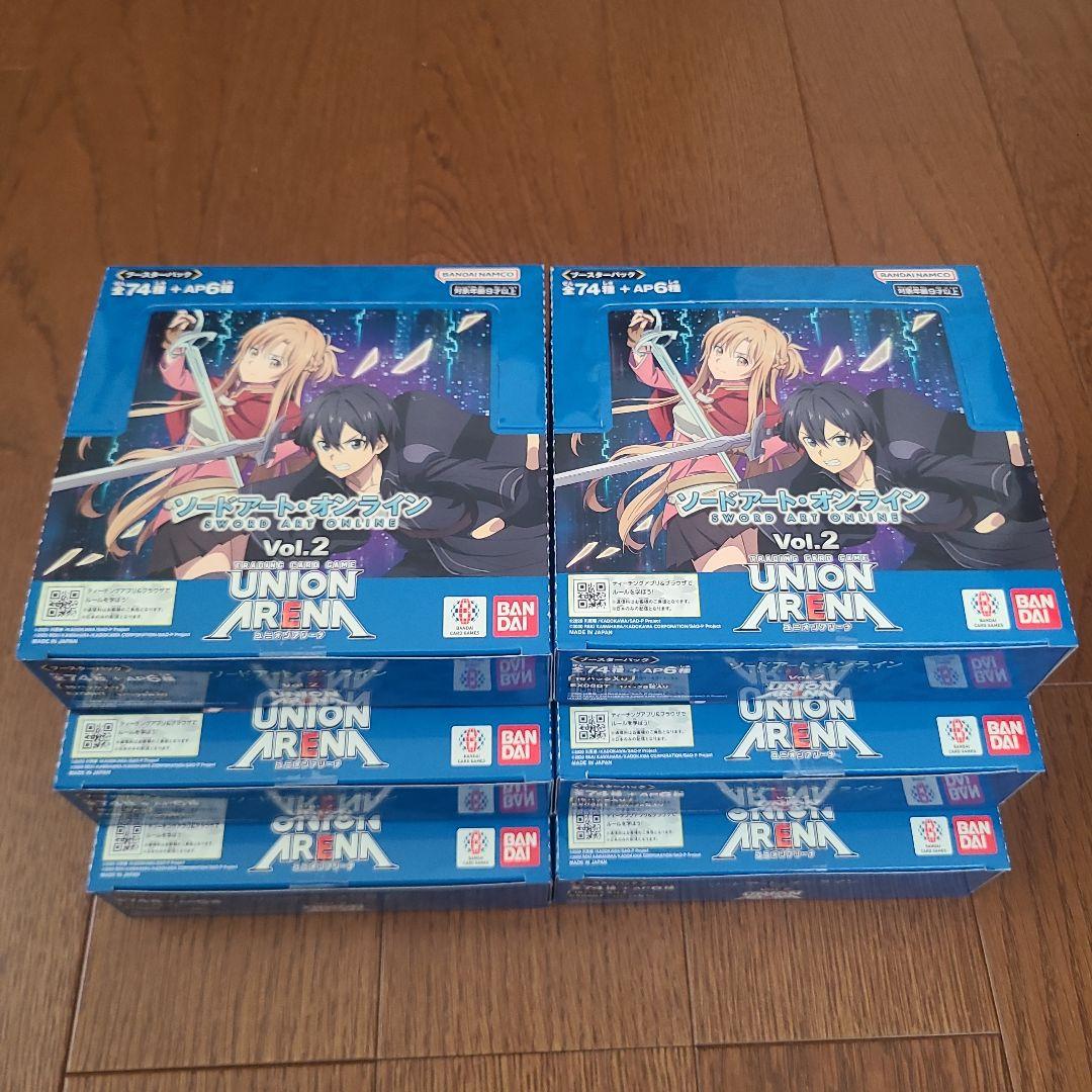 初版ユニオンアリーナソードアート・オンラインvol2新品未開封テープ付き6BOX