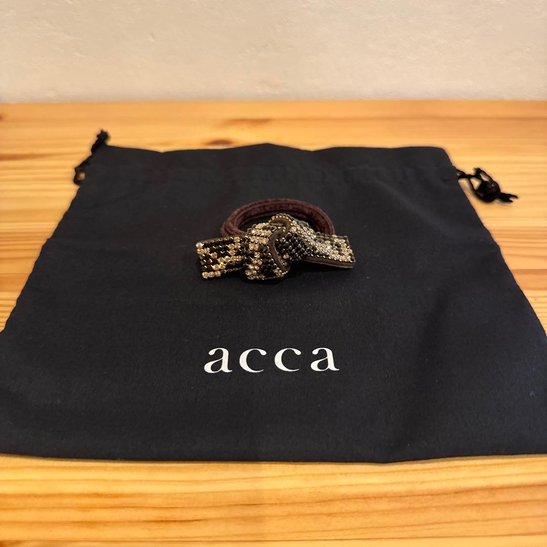 アッカ・ａｃｃａ　リボンゴム　ブラウン