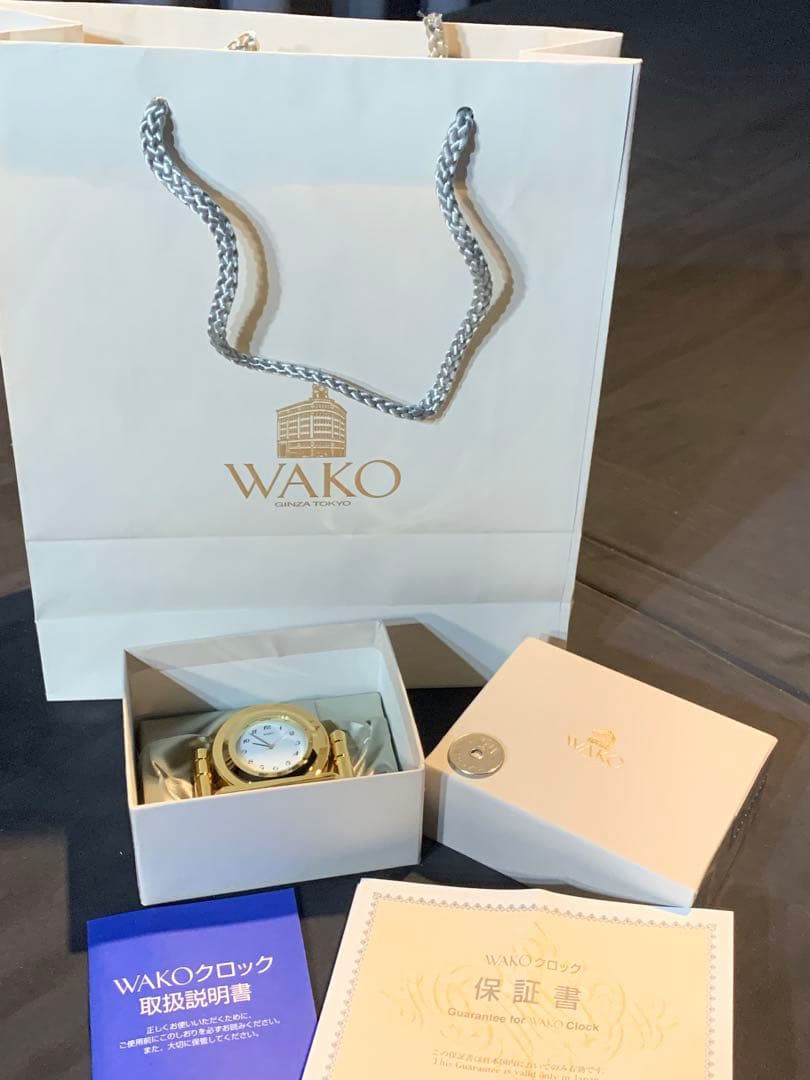 新品 銀座WAKO 超ミニクロック MS202 幅68x55