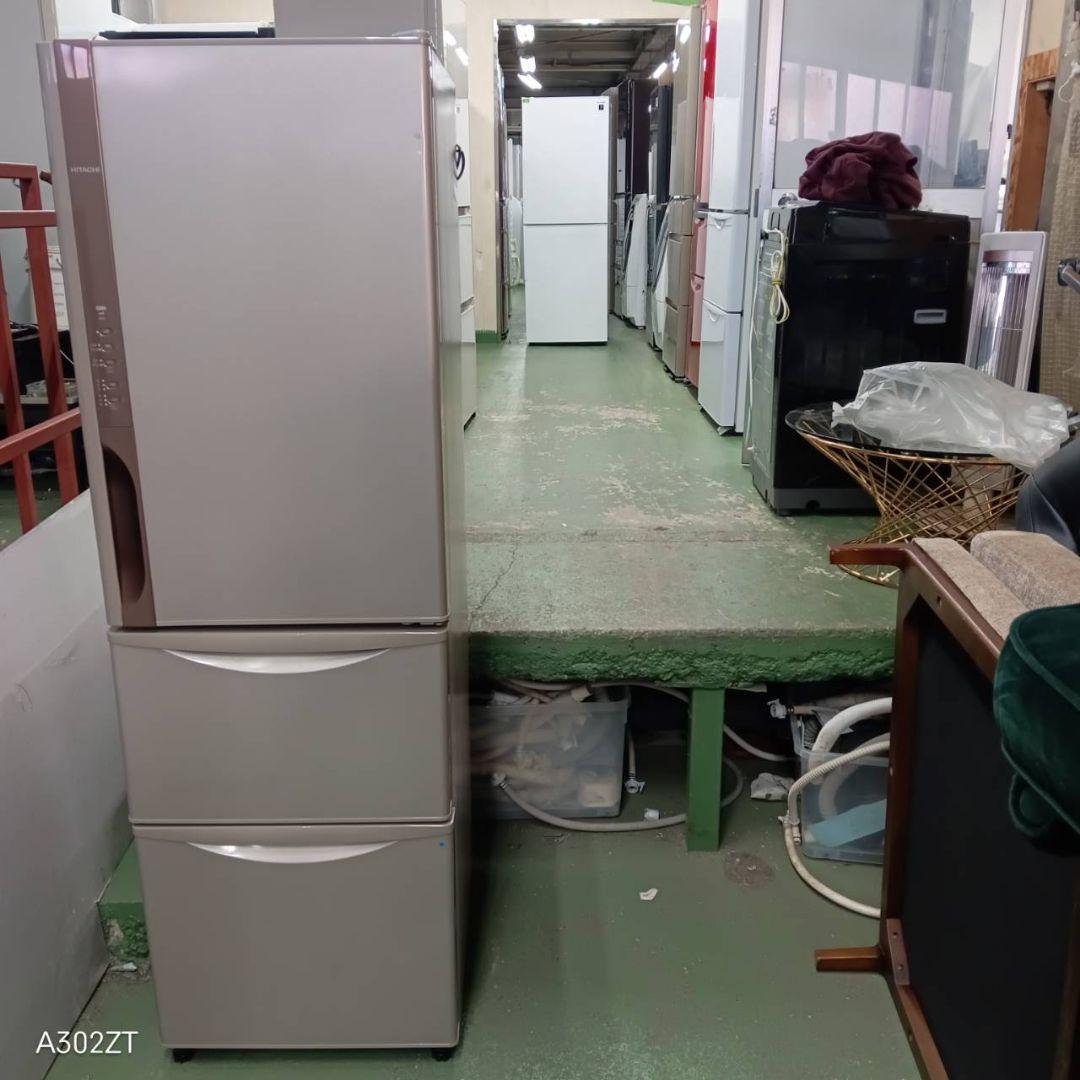 454 送料設置無料 日立自動製氷機能付き大型冷蔵庫　315L