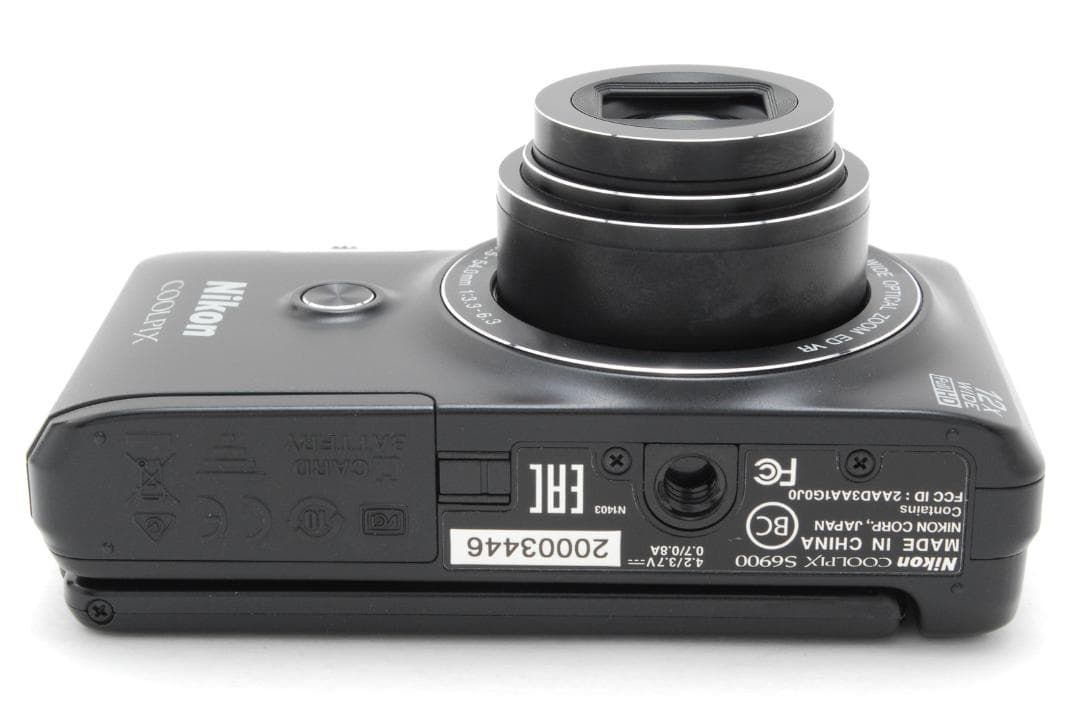 【箱付、実写例有】Nikon COOLPIX S6900 コンデジ 黒 ブラック