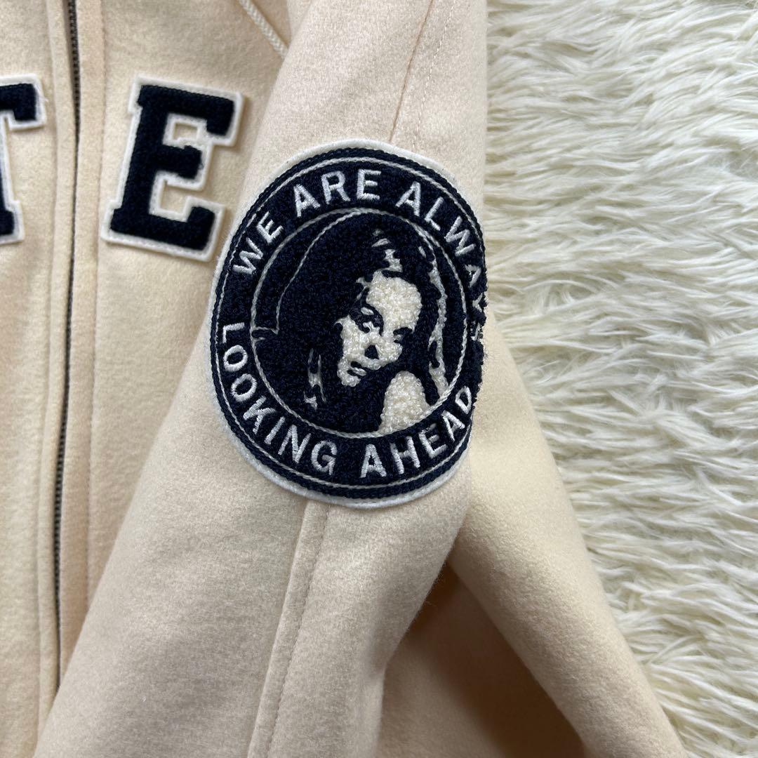 ヒステリックグラマー　フード　スタジャン　ジップ ヒスガール　ワッペン