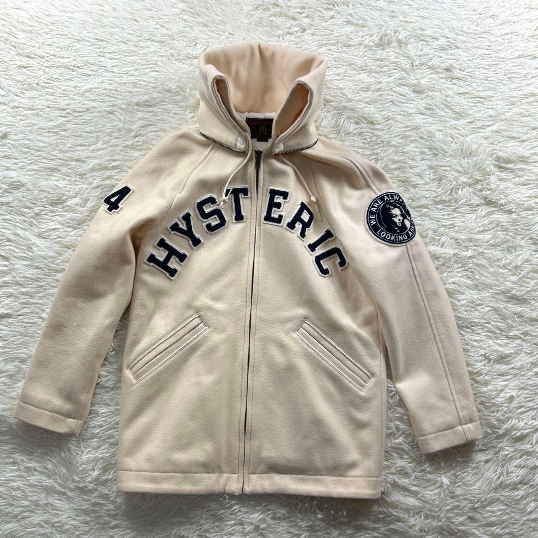 ヒステリックグラマー　フード　スタジャン　ジップ ヒスガール　ワッペン