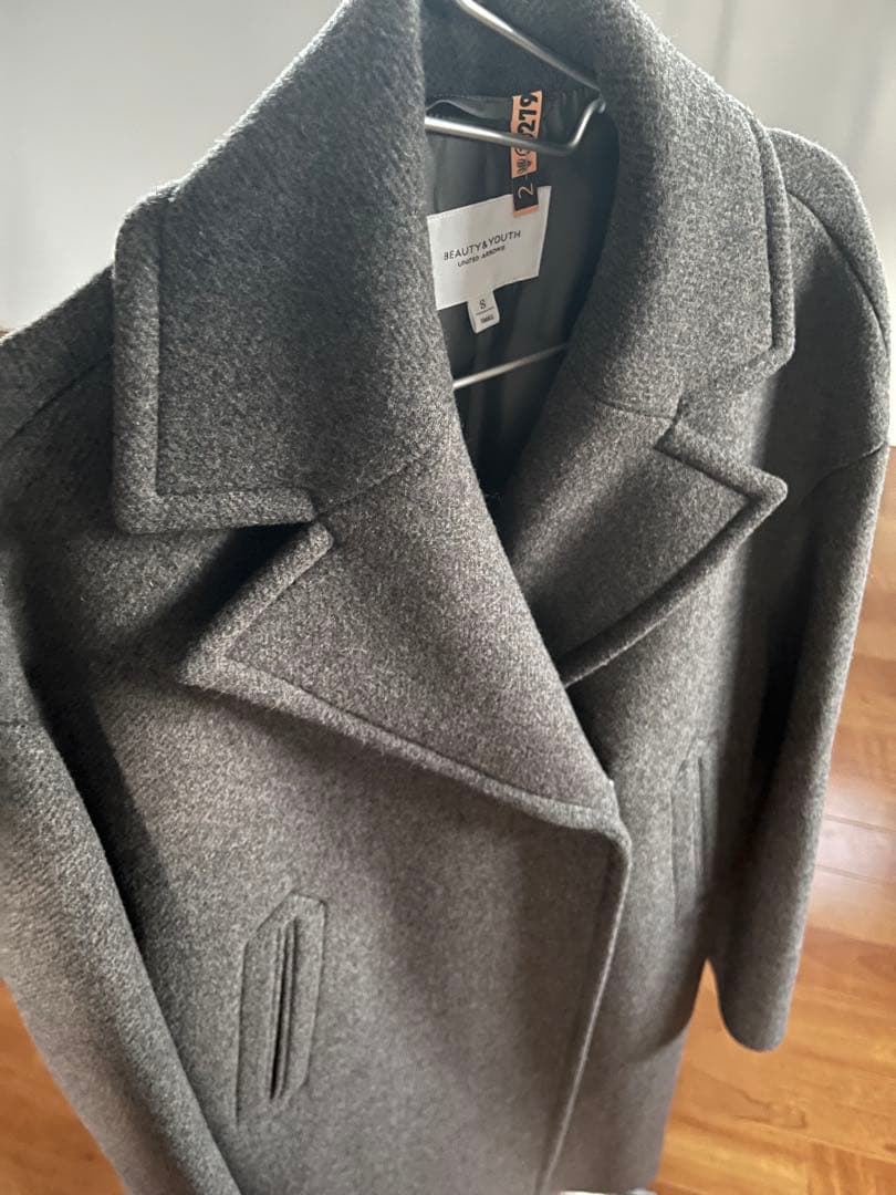 BEAUTY&YOUTH MANTECOメルトンメランジミドル丈コート Sサイズ