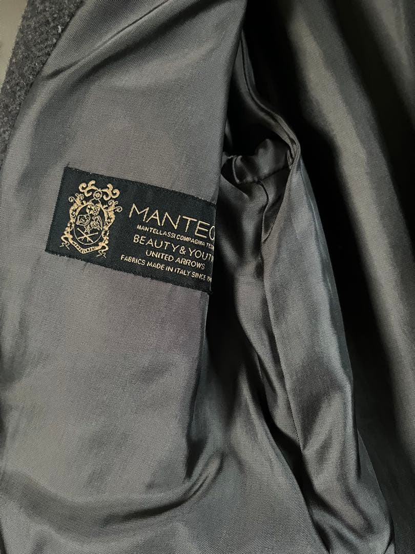 BEAUTY&YOUTH MANTECOメルトンメランジミドル丈コート Sサイズ